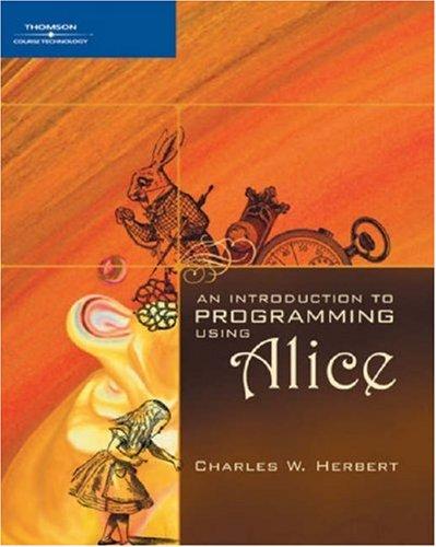 An introduction to programming using Alice
