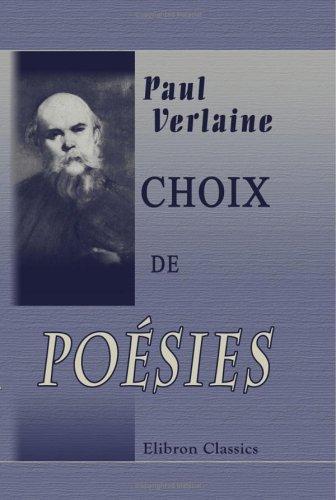 Choix de poésies