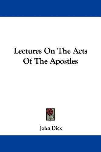 Lectures on the Acts of the Apostles