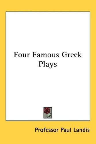 Four Famous Greek Plays