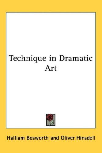 Technique in dramatic art