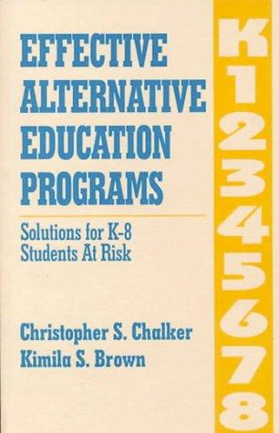 Effective Alternative Education Programs
