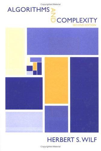 Algorithms and complexity