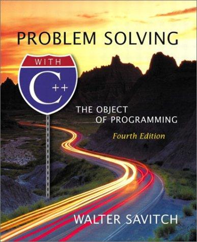Problem solving with C++