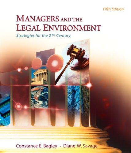 Managers and the legal environment