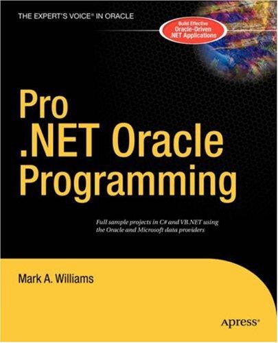 Pro .NET Oracle Programming