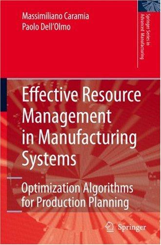 Effective resource management in manufacturing systems