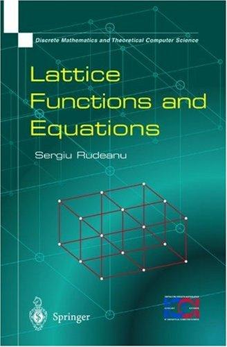 Lattice Functions and Equations (Discrete Mathematics and Theoretical Computer Science)