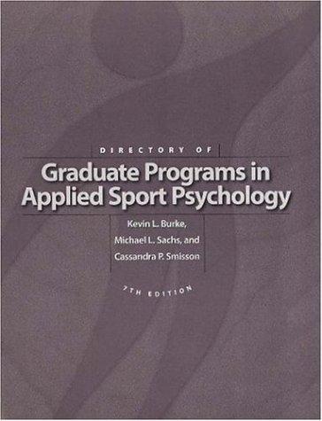Directory of graduate programs in applied sprot psychology