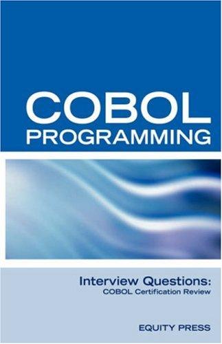 COBOL Programming Interview Questions