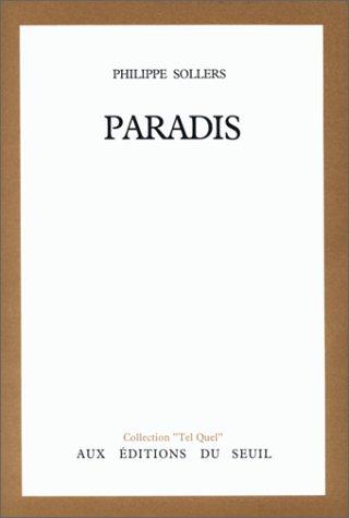 Paradis by Philippe Sollers cover