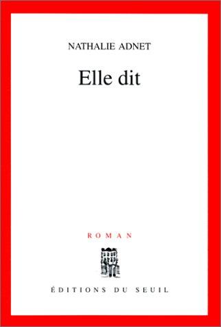 Elle dit by Nathalie Adnet cover