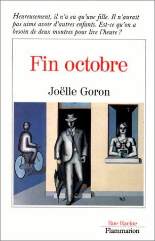 Fin octobre by Joëlle Goron cover