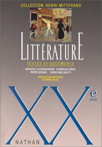 Litterature by H Mitterand cover