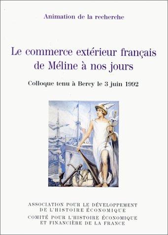 Le commerce extérieur français de Méline à nos jours by  cover