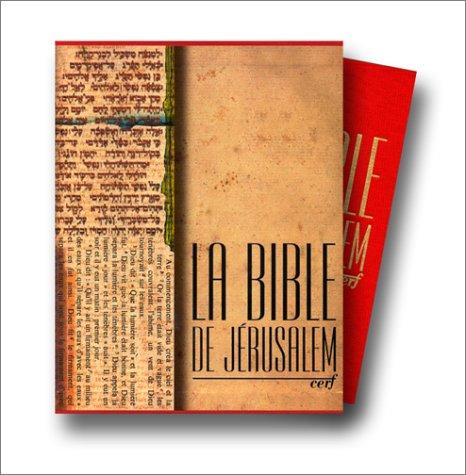 La Bible de Jérusalem by École biblique de Jérusalem cover