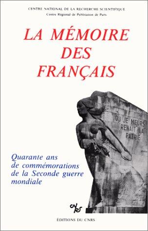 La Mémoire des Français by Jean-Pierre Rioux cover