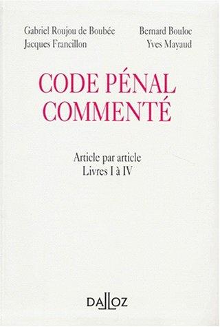 Code pénal commenté by France cover