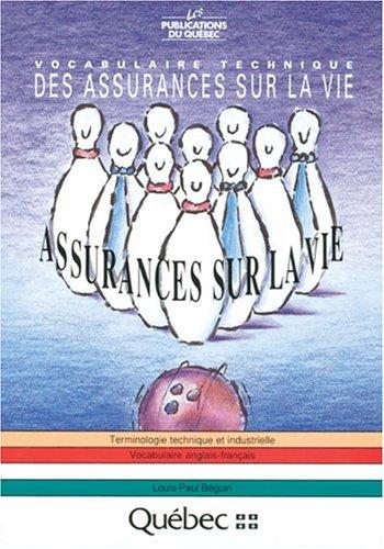 Vocabulaire technique des assurances sur la vie