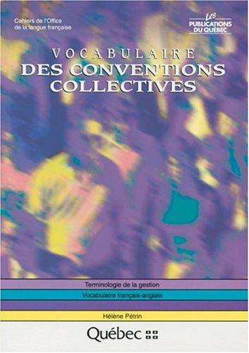 Vocabulaire des conventions collectives