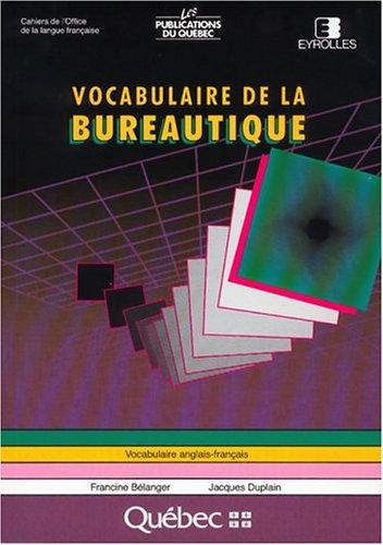 Vocabulaire de la bureautique