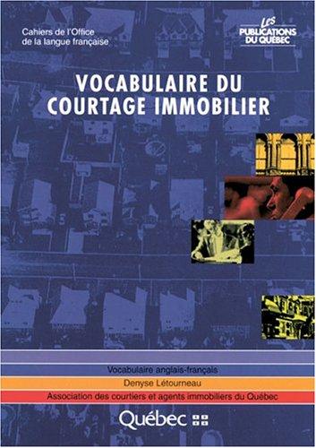 Vocabulaire du courtage immobilier