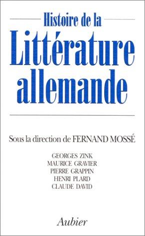 Histoire de la littérature allemande by Fernand Mossé cover