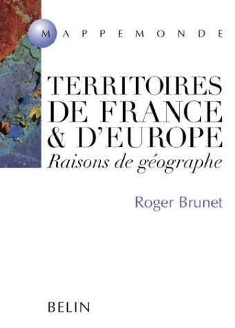 Territoires de France et d'Europe by Brunet, Roger cover