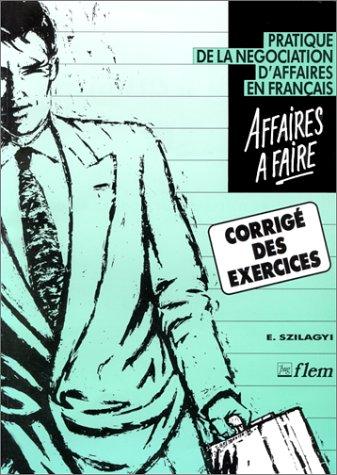 Affaires à faire by Elisabeth Szilagyi cover