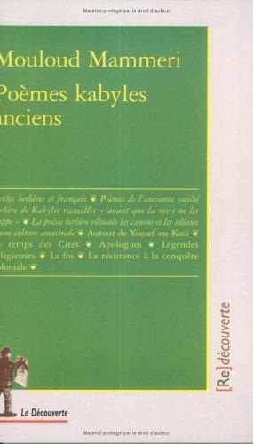 Poemes kabyles anciens by Mammeri cover