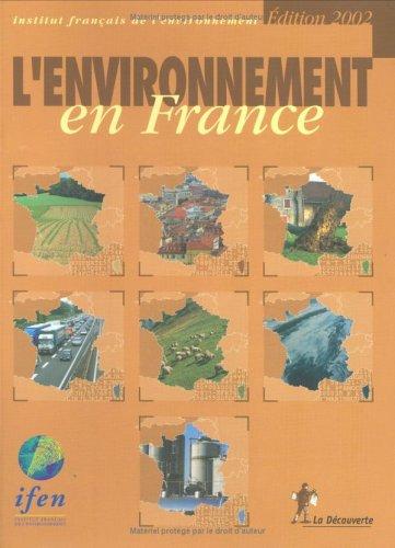 L'environnement en France, édition 2002 by Institut Français de l'environnement cover