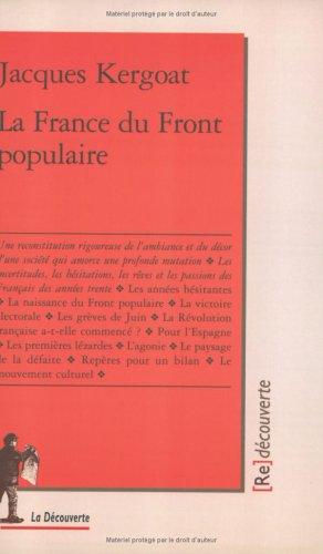 La France du Front populaire by Jacques Kergoat cover