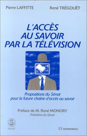 L'acces au savoir par la television by France cover