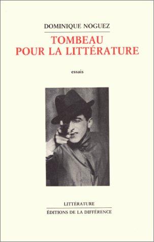 Tombeau pour la littérature