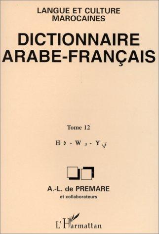 Dictionnaire arabe-français by De Premare a.l cover