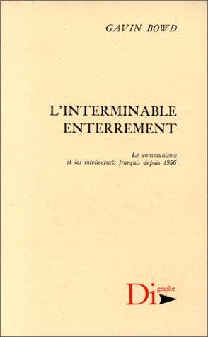 L' interminable enterrement by Gavin Bowd cover
