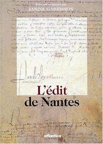 L' explication de l'Edit de Nantes, de M. Bernard by France cover