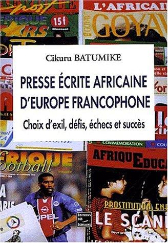 Presse écrite africaine d'Europe francophone