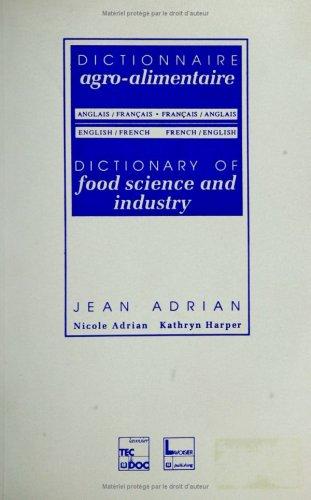 Dictionnaire agro-alimentaire by Jean Adrian cover