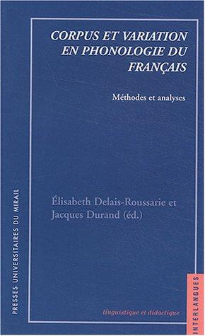 Corpus et variation en phonologie du français by Durand, Jacques cover