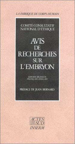 Avis de recherches sur l'embryon by  cover