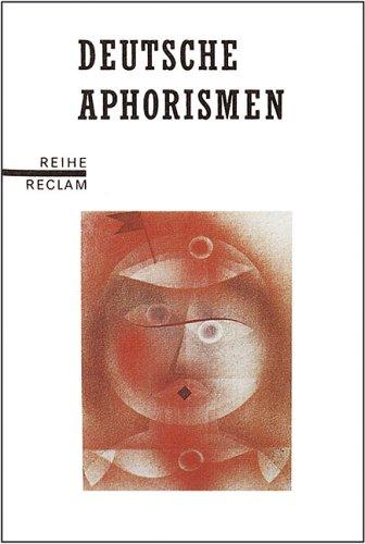 Deutsche Aphorismen by Gerhard Fieguth cover