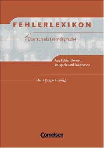 Fehlerlexikon by Hans-Jürgen Heringer cover