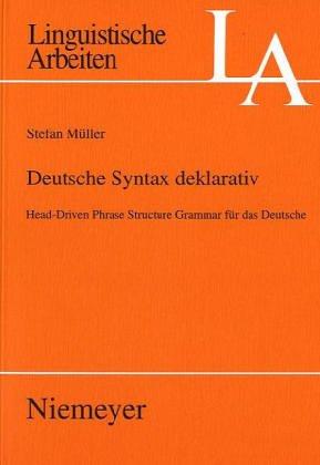 Deutsche Syntax deklarativ by Stefan Müller cover