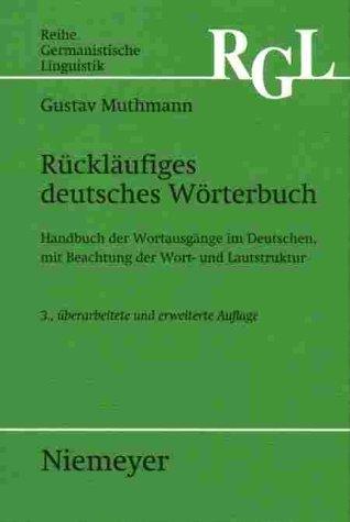 Rückläufiges deutsches Wörterbuch by Gustav Muthmann cover