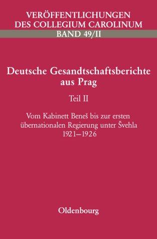 Deutsche Gesandtschaftsberichte aus Prag by Manfred Alexander cover