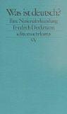Was ist deutsch? by Friedrich Dieckmann cover
