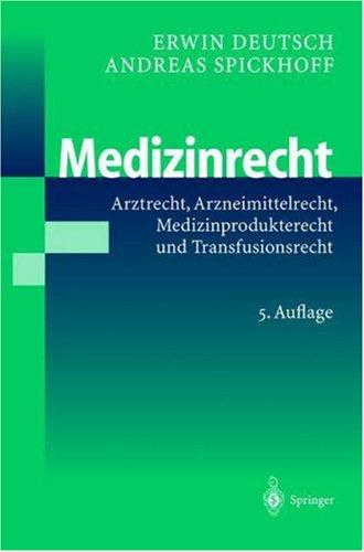 Medizinrecht by Erwin Deutsch cover