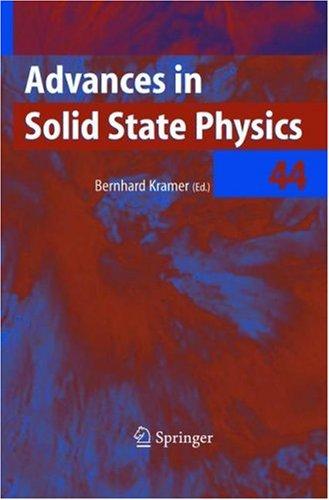 Advances in Solid State Physics / Volume 44 (Advances in Solid State Physics)