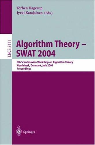 Algorithm theory - SWAT 2004